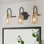ExBrite Modern Rose Gold 1/2/3/4/5-light Bathroom Dimmable Crystal Vanity Lights Wall Sconces