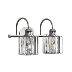 ExBrite Modern Rose Gold 1/2/3/4/5-light Bathroom Dimmable Crystal Vanity Lights Wall Sconces