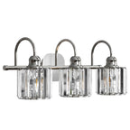 ExBrite Modern Rose Gold 1/2/3/4/5-light Bathroom Dimmable Crystal Vanity Lights Wall Sconces