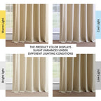 Exclusive Fabrics French Linen Room Darkening Curtains Panel - Elegant luxurious Drapes (1 Panel)