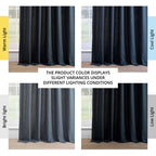 Exclusive Fabrics French Linen Room Darkening Curtains Panel - Elegant luxurious Drapes (1 Panel)