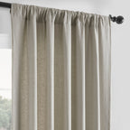 Exclusive Fabrics French Linen Room Darkening Curtains Panel - Elegant luxurious Drapes (1 Panel)