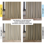 Exclusive Fabrics Extra Wide Heritage Plush Velvet Room Darkening Curtain (1 Panel)