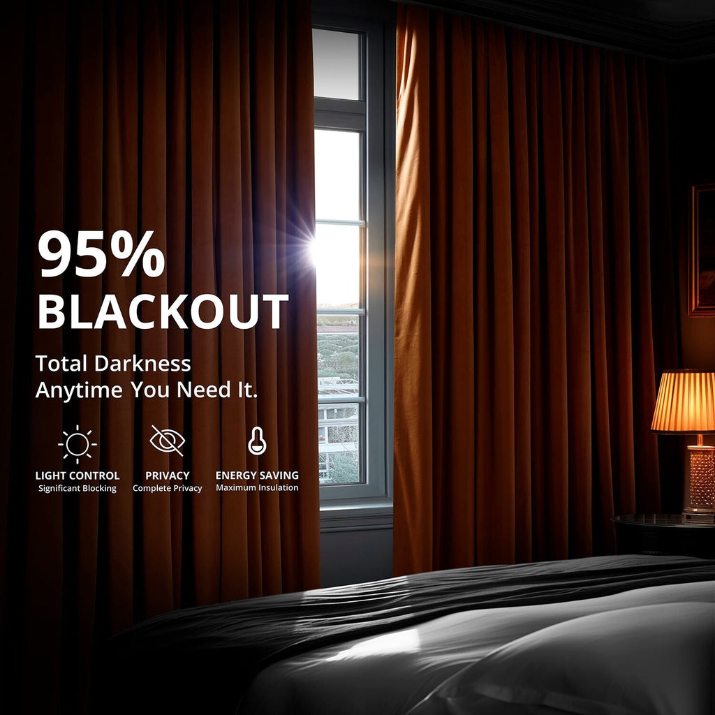 Exclusive Fabrics Signature Blackout Velvet Curtain (1 Panel)