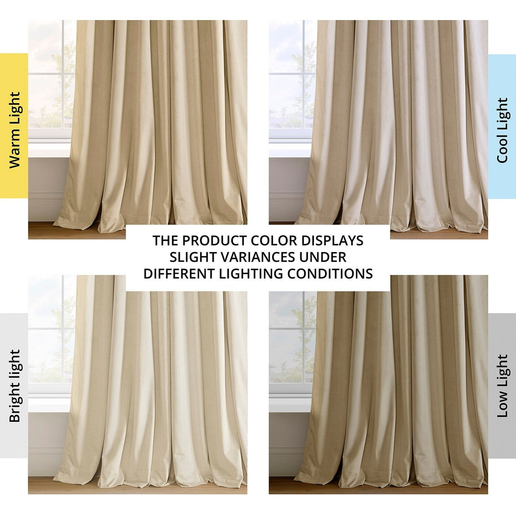 Exclusive Fabrics Signature Blackout Velvet Curtain (1 Panel)