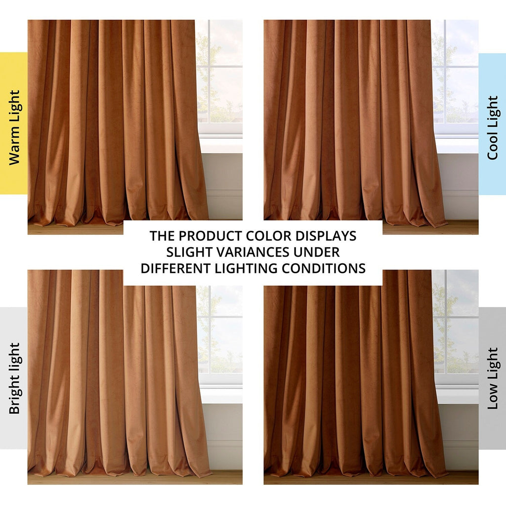 Exclusive Fabrics Signature Blackout Velvet Curtain (1 Panel)