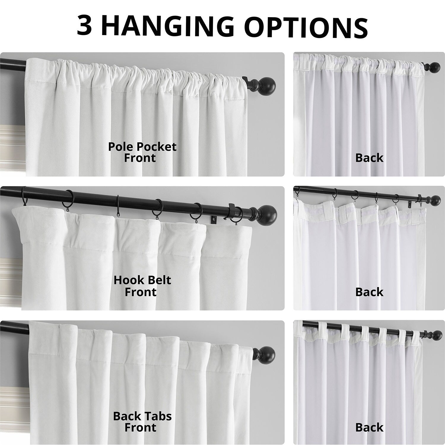 Exclusive Fabrics Signature Blackout Velvet Curtain (1 Panel)