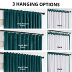 Exclusive Fabrics Signature Extra Wide Blackout Velvet Curtains (1 Panel) - Luxurious Blackout Drapes