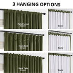 Exclusive Fabrics Signature Extra Wide Blackout Velvet Curtains (1 Panel) - Luxurious Blackout Drapes