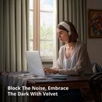 Exclusive Fabrics Signature Extra Wide Blackout Velvet Curtains (1 Panel) - Luxurious Blackout Drapes