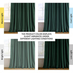 Exclusive Fabrics Signature Extra Wide Blackout Velvet Curtains (1 Panel) - Luxurious Blackout Drapes