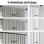 Exclusive Fabrics Signature Extra Wide Blackout Velvet Curtains (1 Panel) - Luxurious Blackout Drapes