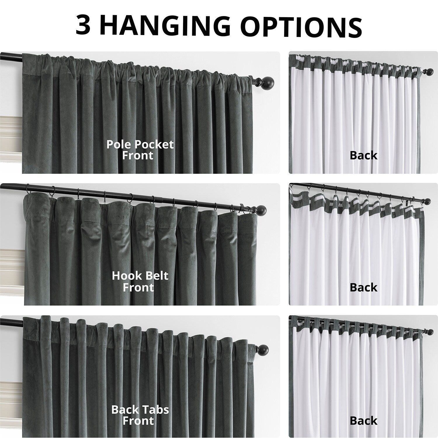 Exclusive Fabrics Signature Extra Wide Blackout Velvet Curtains (1 Panel) - Luxurious Blackout Drapes