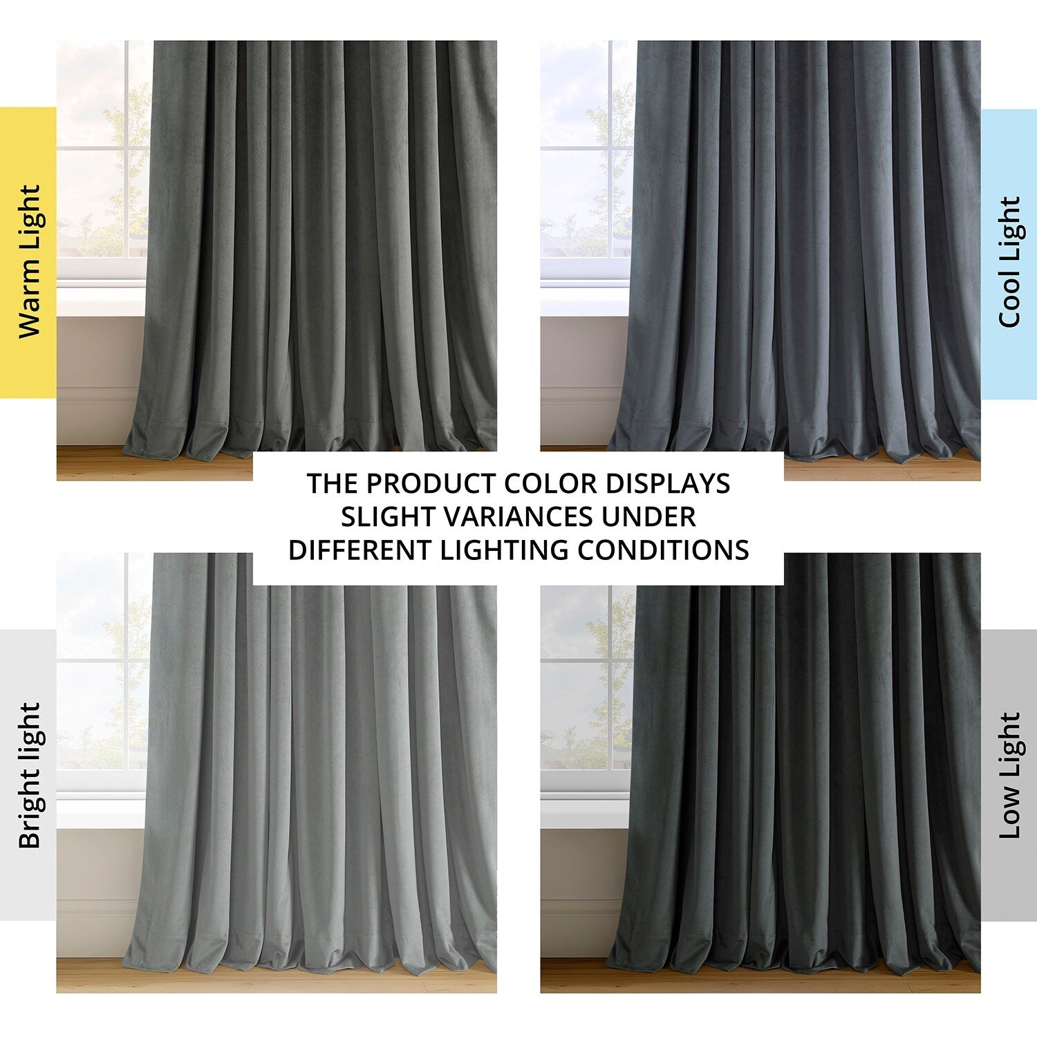 Exclusive Fabrics Signature Extra Wide Blackout Velvet Curtains (1 Panel) - Luxurious Blackout Drapes