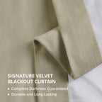Exclusive Fabrics Signature Extra Wide Blackout Velvet Curtains (1 Panel) - Luxurious Blackout Drapes