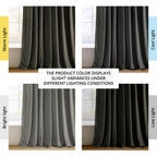 Exclusive Fabrics Signature Extra Wide Blackout Velvet Curtains (1 Panel) - Luxurious Blackout Drapes