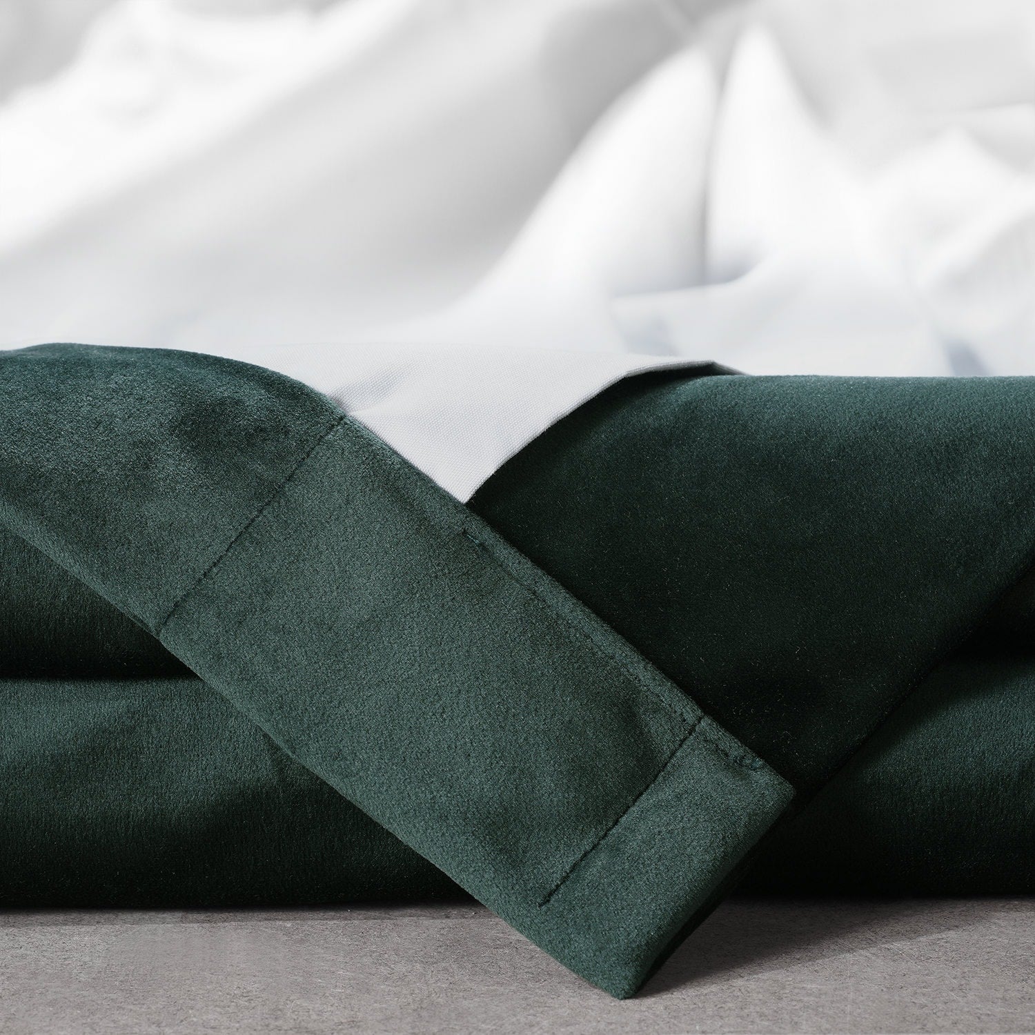 Exclusive Fabrics Signature Plush Velvet Hotel Blackout Curtains (1 Panel) - Luxury Soft Drapery for Light Control & Elegance