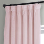 Exclusive Fabrics Signature Plush Velvet Hotel Blackout Curtains (1 Panel) - Luxury Soft Drapery for Light Control & Elegance