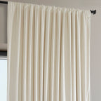 Exclusive Fabrics Signature Plush Velvet Hotel Blackout Curtains (1 Panel) - Luxury Soft Drapery for Light Control & Elegance