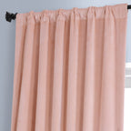 Exclusive Fabrics Signature Plush Velvet Hotel Blackout Curtains (1 Panel) - Luxury Soft Drapery for Light Control & Elegance
