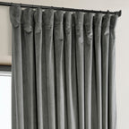 Exclusive Fabrics Signature Plush Velvet Hotel Blackout Curtains (1 Panel) - Luxury Soft Drapery for Light Control & Elegance