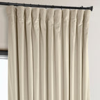 Exclusive Fabrics Signature Plush Velvet Hotel Blackout Curtains (1 Panel) - Luxury Soft Drapery for Light Control & Elegance
