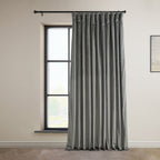 Exclusive Fabrics Signature Plush Velvet Hotel Blackout Curtains (1 Panel) - Luxury Soft Drapery for Light Control & Elegance