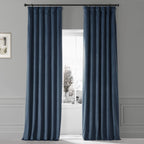 Exclusive Fabrics Signature Plush Velvet Hotel Blackout Curtains (1 Panel) - Luxury Soft Drapery for Light Control & Elegance