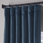 Exclusive Fabrics Signature Plush Velvet Hotel Blackout Curtains (1 Panel) - Luxury Soft Drapery for Light Control & Elegance