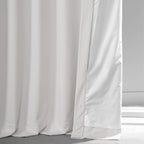 Exclusive Fabrics Signature Plush Velvet Hotel Blackout Curtains (1 Panel) - Luxury Soft Drapery for Light Control & Elegance