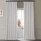 Exclusive Fabrics Signature Plush Velvet Hotel Blackout Curtains (1 Panel) - Luxury Soft Drapery for Light Control & Elegance