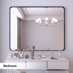 Framed Wall Mounted Bathroom Vanity Mirror