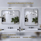 Framed Wall Mounted Bathroom Vanity Mirror