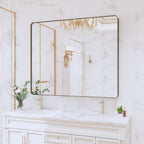 Framed Wall Mounted Bathroom Vanity Mirror