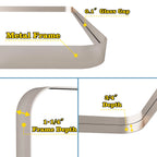 Framed Wall Mounted Bathroom Vanity Mirror