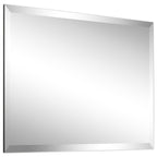 Frameless Beveled Prism Wall Mirror-Square/Rectangluar - Clear