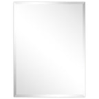Frameless Beveled Prism Wall Mirror-Square/Rectangluar - Clear