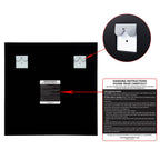 Frameless Beveled Prism Wall Mirror-Square/Rectangluar - Clear