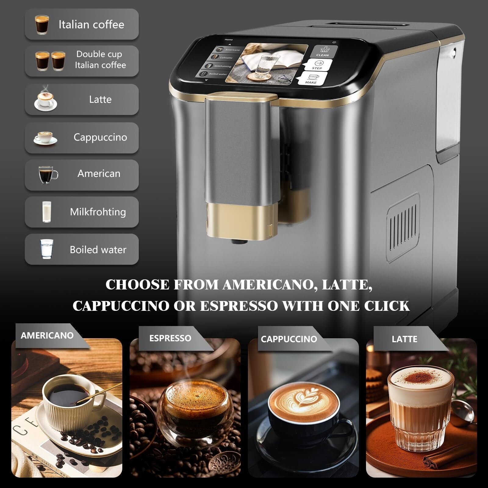 Fully Automatic Espresso Machine 20 Bar
