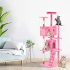Furniture of America Cat Tree Multi-Level Cat Tower with Ladder, Platforms and Condos