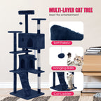 Furniture of America Cat Tree Multi-Level Cat Tower with Ladder, Platforms and Condos