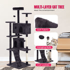 Furniture of America Cat Tree Multi-Level Cat Tower with Ladder, Platforms and Condos