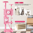 Furniture of America Cat Tree Multi-Level Cat Tower with Ladder, Platforms and Condos