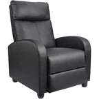 Furniwell PU Leather Sofa Recliner with Padded Seat and Backrest.