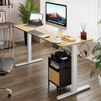 Futzca Height Adjustable Electric Standing Desk Sit Stand Computer Stand up Desk with Splice Board