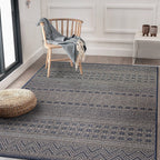 Geometric Bohemian Indoor/Outdoor Area Rug