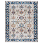 Gertmenian Crystal Print Washable Digital Printed Flat Pile Polyester Slip Resistant Area Rug Collection