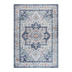 Gertmenian Crystal Print Washable Digital Printed Flat Pile Polyester Slip Resistant Area Rug Collection