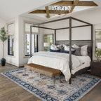 Gertmenian Crystal Print Washable Digital Printed Flat Pile Polyester Slip Resistant Area Rug Collection