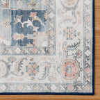 Gertmenian Crystal Print Washable Digital Printed Flat Pile Polyester Slip Resistant Area Rug Collection